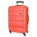 Roll Road Flex Maleta Grande Naranja 51x74x28 cms Rígida ABS Cierre combinación 91L 3,8Kgs 4 Ruedas