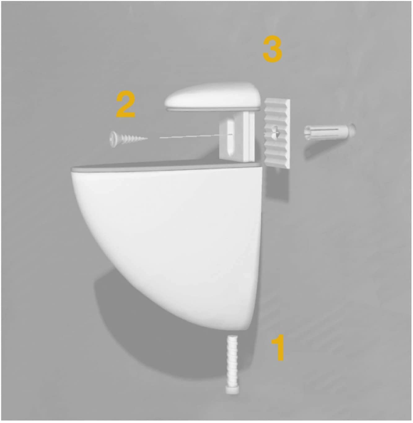 Reggimensola "cilindro" In Lega Di Zinco Oro - 2x2cm - Spessore Vetro Da 6 A 10mm - Foto 4