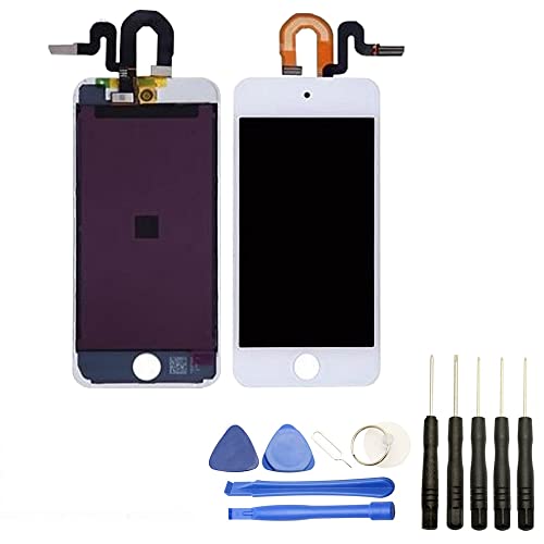 Visiodirect® Ecran Complet: Vitre + LCD sur châssis Compatible avec iPod Touch 5 Blanc+ Kit Outils