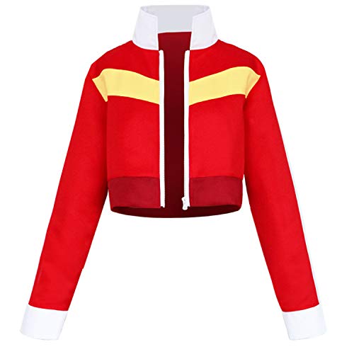 Anime Mens Red Jacket For Keith Cosplay Costume Coat Halloween (L)