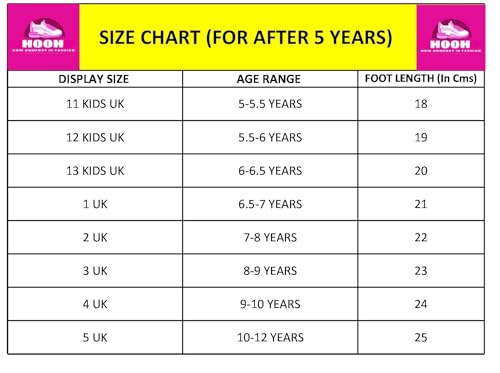 Image of Hooh Kids Girls LED Light Up Shoes Cum Boots with Faux Fur Trim and Flower Applique for 0 Months to 12 Years (for Greater Than 5 Years Age vs Size Chart in Images)