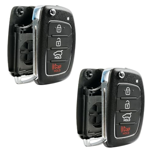 Case Shell fits 2013-2019 Hyundai Santa Fe Key Fob Keyless