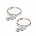 Indoor and Outdoor String Lights/Fairy Lights - 2 Sets of 15 Cold White Colored LED Lights for Patio, Bedroom, Holiday Decor, etc - Battery Powered - RTGS Products
