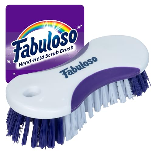 Fabuloso Cleaning Brush, Compact Hand Scrub Brush with...