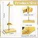 Yaocom Gold Tabletop Picture Frame Easel Stand 16. 5 Inch Adjustable Metal Frames Holder Stand Table Display Easel Picture Display Floor Art Holder for Home Exhibition Restaurant