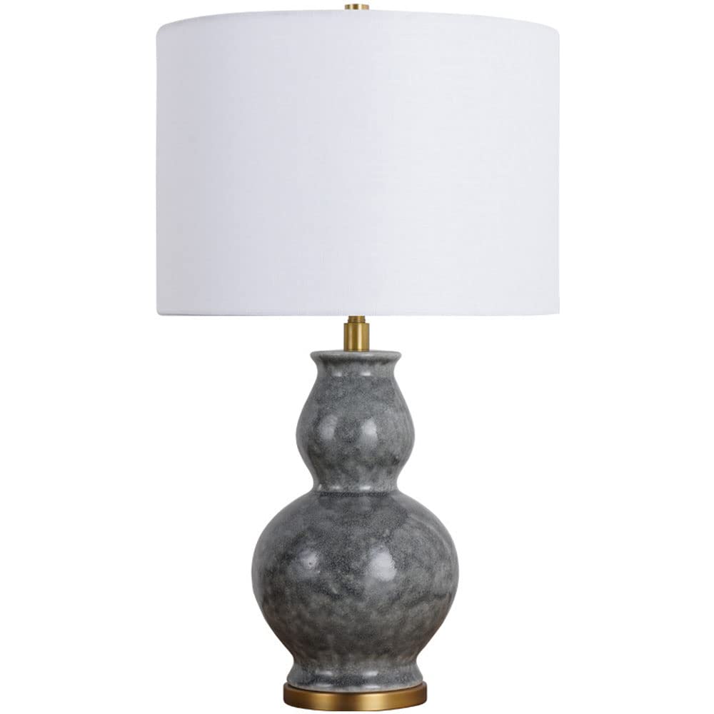 SGKOMN American Farmhouse Ceramic Table Lamp Retro Gourd Bedside Table Bedside Lamp For Chinese Hotel Desk Home Desk Lamp