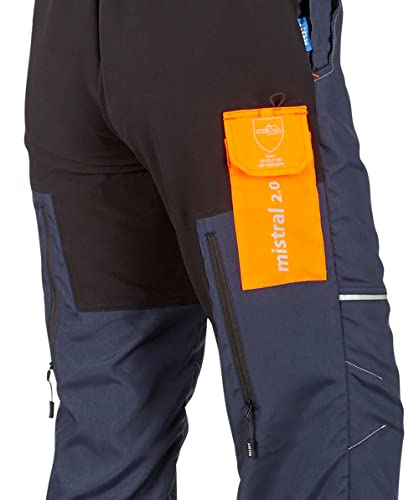 Foto von KOX Mistral 2.0 Schnittschutz-Latzhose, Dunkelblau, Größe 44