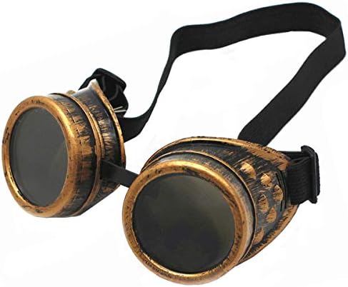 WEICHUAN New Sell Vintage Steampunk Goggles Glasses Cosplay Punk Gothic