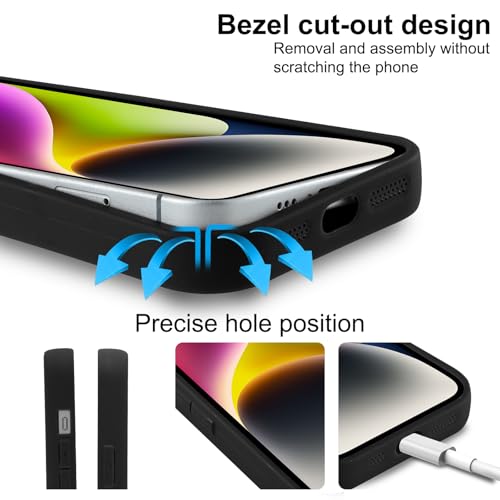 Coque iPhone 14 protection complète anti-choc motif méduse silicone souple - 5