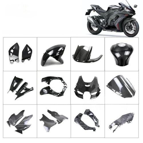 Aileron spoiler carbone pour carénage de moto de piste type ZX10R 2024