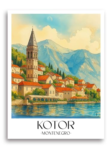 Affiche Kotor Monténégro pour créer une décoration d'évasion dans votre salon