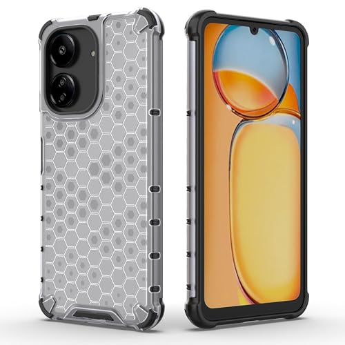 Image of Glasgow Back Case Cover Compatible with [ Mi Redmi 13C 4G / Poco C65 ] (Stylish Design) - Transparent