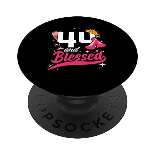 Regalo de cumpleaños de 44 años para cumpleaños de reina de 44 años PopSockets PopGrip Intercambiable