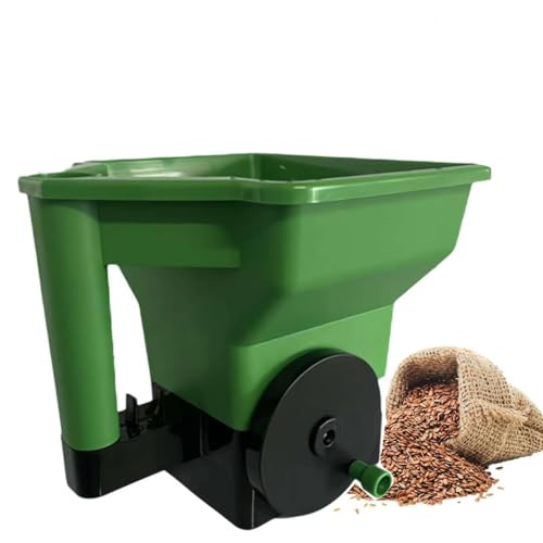 Seed Spreader, 2025 New Grass Seed Spreader, with A Seeds Spreaders Handheld That Can Cover 1500 Square Feet, is a Portable Planting Tool for Grass Seeds, Feed, Fertilizers, and Salt