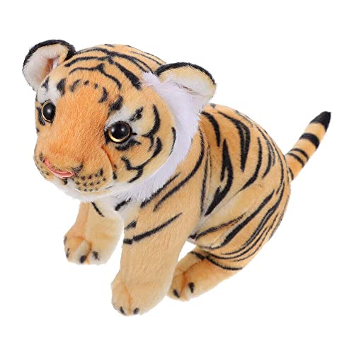Image of Tickles Siberian Jungle Tiger Soft Stuffed Animal Plush Toy for Kids Birthday Gifts Car (Color: Yellow & Black Size: 30 Cm)
