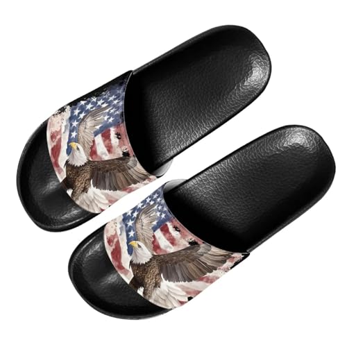 Image of Footwear for Mens Open Toe Athletic Sandals Anti-Slip Sole Slide Sandals Pillow House Flat Shoes Comfortable Slip On Slippers for Indoor & Outdoor