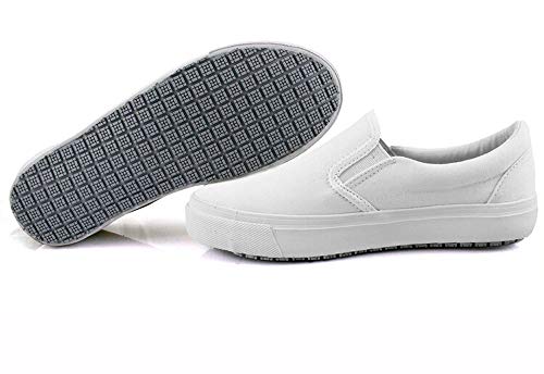 Laforst Next Gen Footwear Women's Sandy 3319 Slip Resistant Sneaker, White, 8