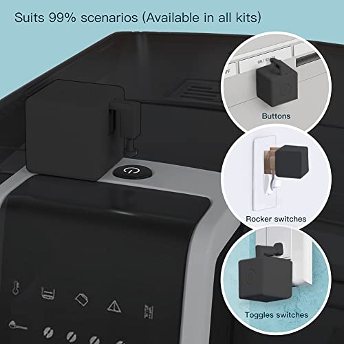 Fingerbot-Schalter, intelligente drahtlose quadratische Taste mit Touch-Steuerung, passend für Büro-PC oder traditionelle Haushaltsgeräte(Programmierbar + Touch-Taste)