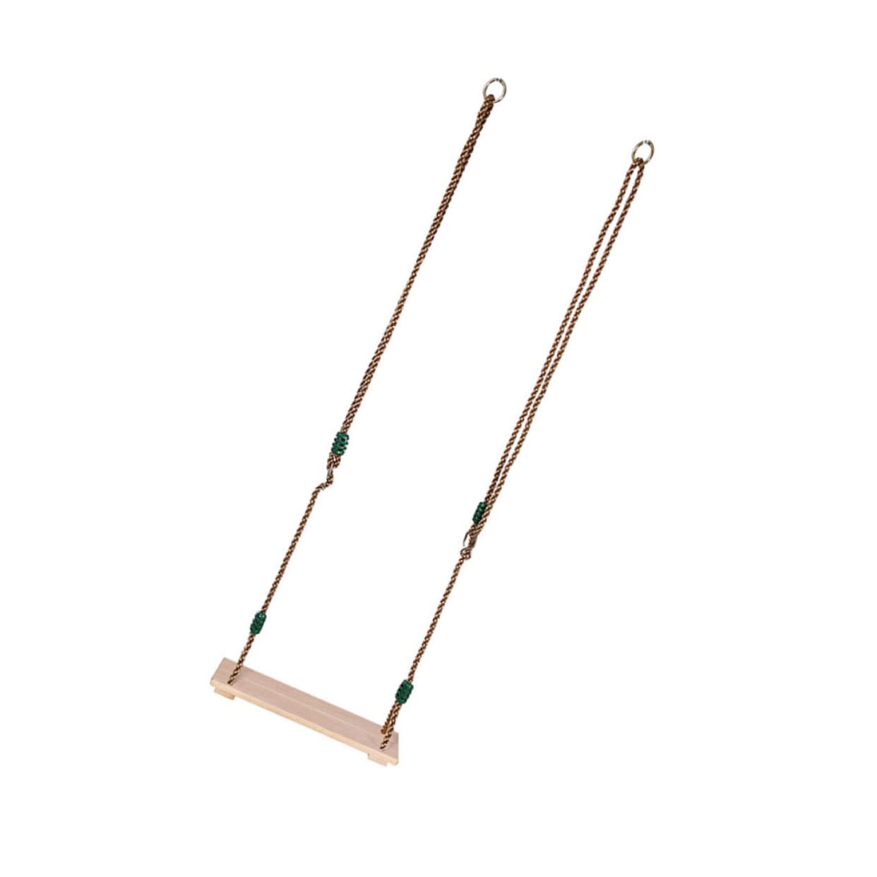 Vaguelly Thick Wide Seat Board Wooden Swing Outdoor Swing for Adults Random Color