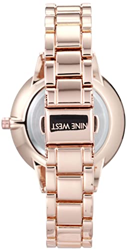 Image of Nine West Women's Crystal Accented Bracelet Watch