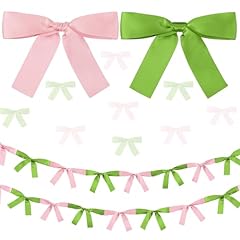 Green Pink Bow