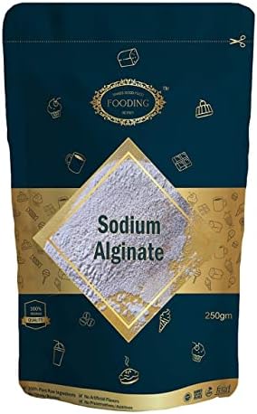 Sodium Alginate Powder - 250GM | Premium Food Grade Thickener, Stabilizer & Gelling Agent for Ice Cream, Desserts, Sauces & Molecular Gastronomy