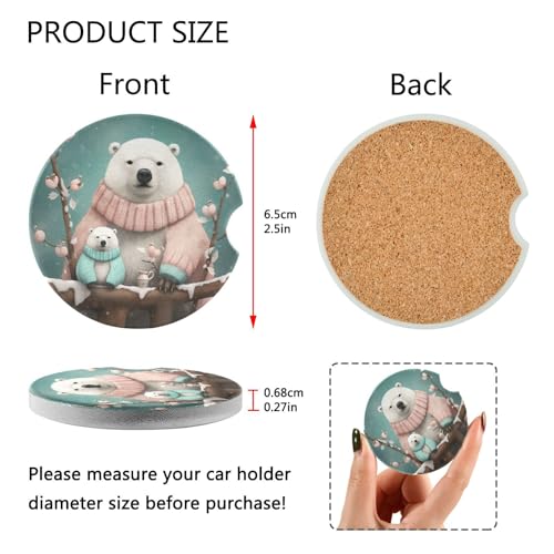 Burbuja Posavasos para Auto Cerámicos 2 Unidades miniatura 3