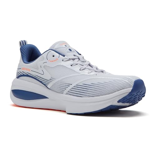 Campus Men's Glitch WHT/R.Slate Running Shoes - 6UK/India 1 Pair