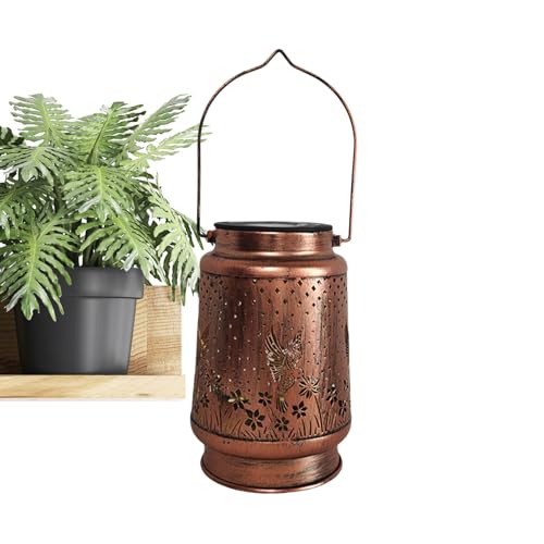 Lumière solaire colibri suspendue étanche évidée pour déco jardin terrasse et paysage