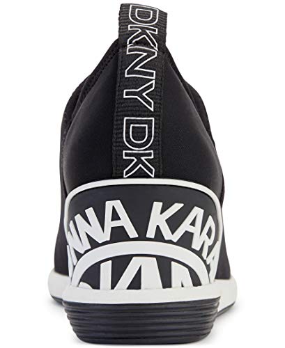 Dkny Womens High Top Slip On Wedge Sneaker, Black Cosmos, 8 Us #TOP1