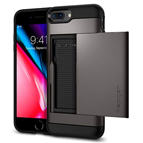 Spigen Slim Armor CS Designed for iPhone 8 Plus Case (2017) / Designed for iPhone 7 Plus Case (2016) - Gunmetal