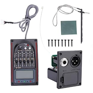 APPLICATION: This pick-up equalizer system with 5 bands can be easily fitted into your acoustic guitar and it is essential to electrify and amplify their sound. LOUDNESS CONTROL: Guitar pick up with eq features an actual loudness control so that you ...