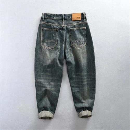 Men's Autumn Pants Vintage Jeans for Men Winter Trousers Male Casual Pants3