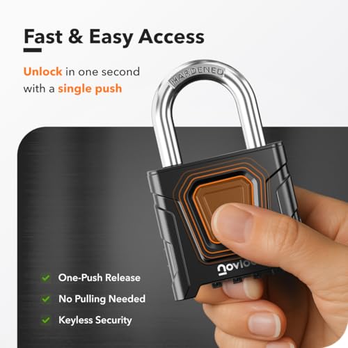 Outdoor Combination Locks – Heavy Duty, Large, Weatherproof Padlocks with Code – for Gates, Fences, Sheds, Lockers, Cabinets, Storage Units – 2-Pack, Black by NovLock - Image 5