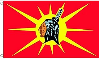 5ft x 3ft (150 x 90 cm) Mohawk Native American Tribe Tribal Mohican 100% Polyester Material Flag Banner Ideal For Pub Club School Festival Business Party Decoration