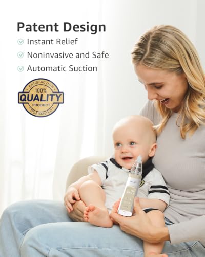 Image of GROWNSY Nasal Aspirator for Baby, Electric Nose Sucker, Powerful Suction