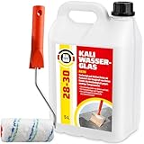 HALBAU Kaliwasserglas 28-30 Rein 5 Liter Kali Wasserglas, Haftgrund, Beton Versiegelung...