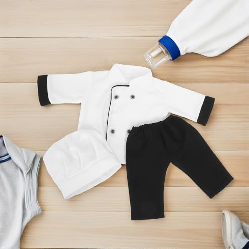 Costume de chef bébé accessoires photo naissance mixte