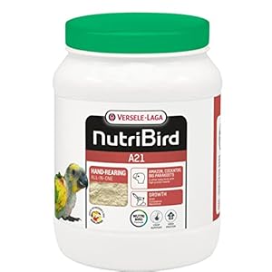 VERSELE-LAGA NutriBird A21 - Pappa da Imbecco per Nidiacei: Amazzoni, Cacatua e Grandi Parrocchetti - Alto Contenuto Proteico - 800g
