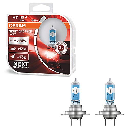 Tenzo-R 37285 Osram Night Breaker - Bombilla halógena H7 (55 W, 12 V, 150%, 2 unidades) Cover