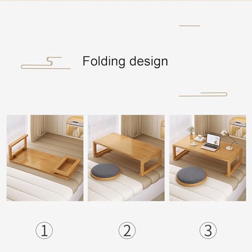 Table basse pliable de style japonais pour ranger sous le canapé