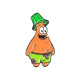SpongeBob: Patrick Star HMYDZ 16 Arten Cartoon-Figur Pins Muskel Unfug Gelockt Spongebob Lächeln älteren Patrick Stern-Abzeichen Schmuck-Geschenk for Kinder Freunde (Color : Style6)