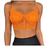 Battle Not Tshirt Women 's sexy Tank Top Eleger Chiffon Monochrome Tank Top Basic Shirt Bluse Towns Vest locker Oberteile sexy Vest Tunic Bluse Top Orange L