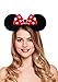 Produktbild **NEW** BEAUTIFUL BLACK AND RED POLKA DOTS SPARKLE MINNIE MOUSE EARS - FANCY DRESS HEADBAND by Manchester Royalty