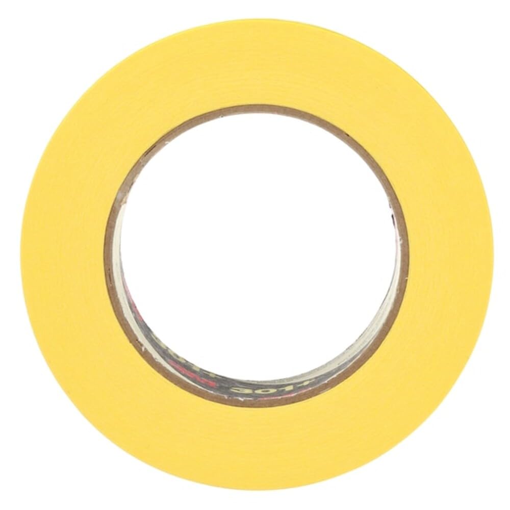 3M(TM) Performance Yellow Masking Tape 301+, 24 mm x 55 m 6.3 mil, 36 per case Bulk