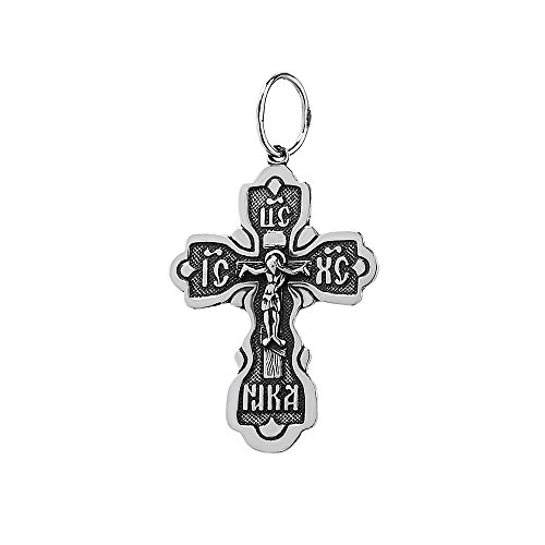 NKlaus 925 argento croce ortodossa crocifisso