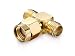 Produktbild adaptare 60349 Verteiler (T-Stück) RP-SMA (kein Pin) auf 2X RP-SMA (mit Pin)