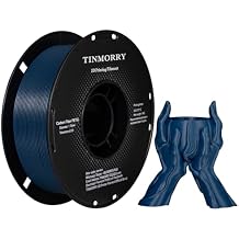 TINMORRY Carbon Fiber PETG Filament 1.75 mm, High Rigidity & Strength PETG CF 3D Printer Filament, Compatible with Most FDM 3D Printers, 1 KG 1 Spool, Blue