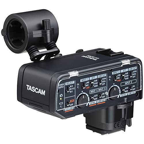 Tascam Canon Kit XLR Microphone Adapter for Mirrorless Cameras, Black (CA-XLR2d-C) by Tascam - Used condition