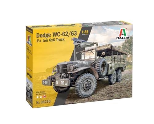 Italeri Dodge WC62 1½ t 6×6 Truck 1:35 Scale Plastic Model Kit